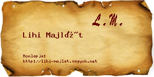 Lihi Majlát névjegykártya